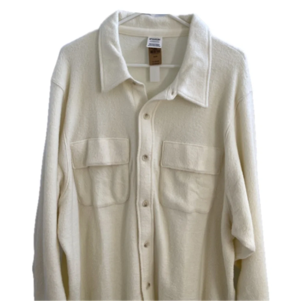 NWT Victoria's Secret Reverse Fleece Shacket Shirt Women's Size: XL
